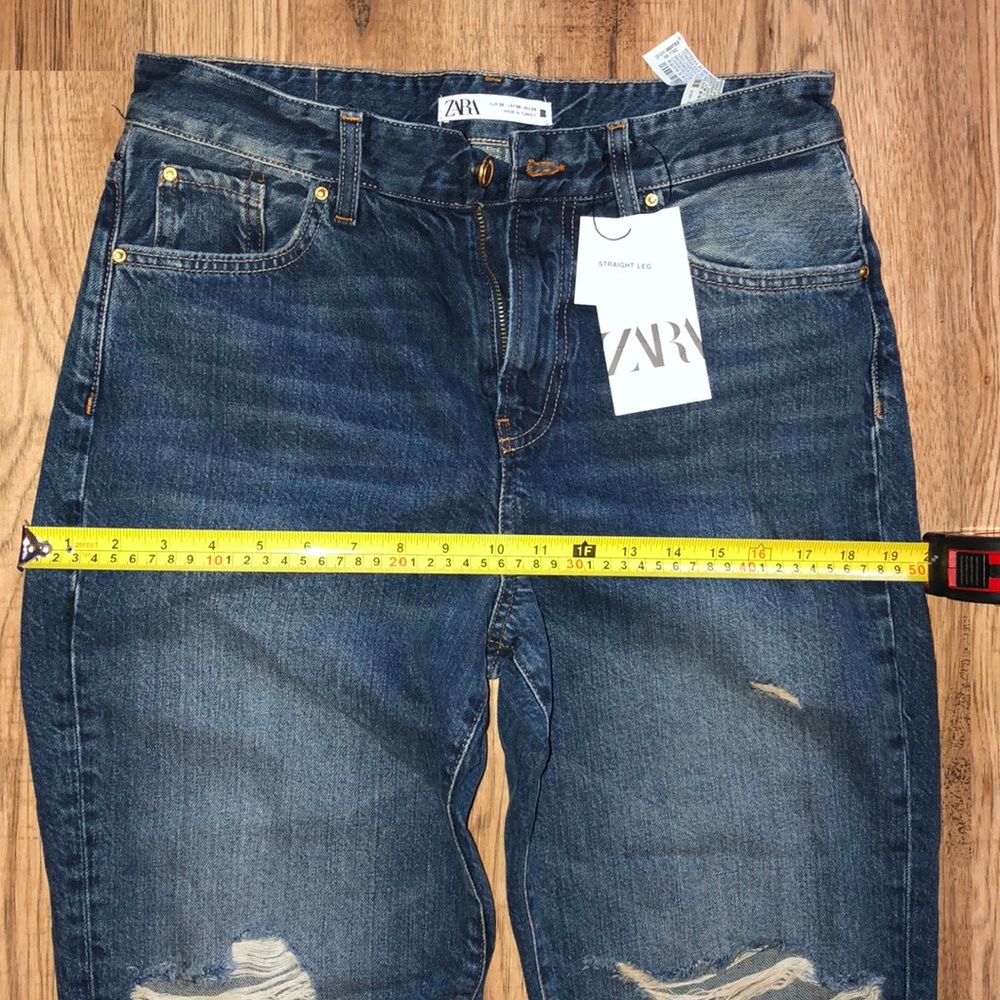 NEW!! HP 🥳Zara Highwaisted Straight Leg Jeans - Picture 9 of 15
